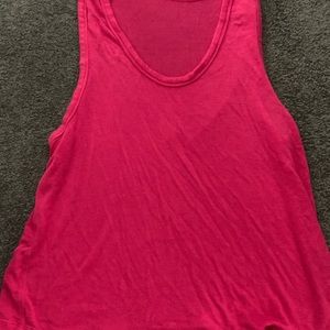 We the free bright pink tank